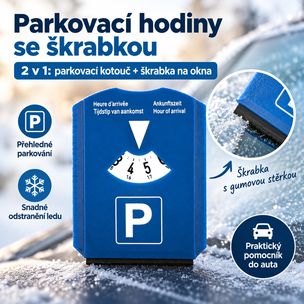Parkovací hodiny se škrabkou