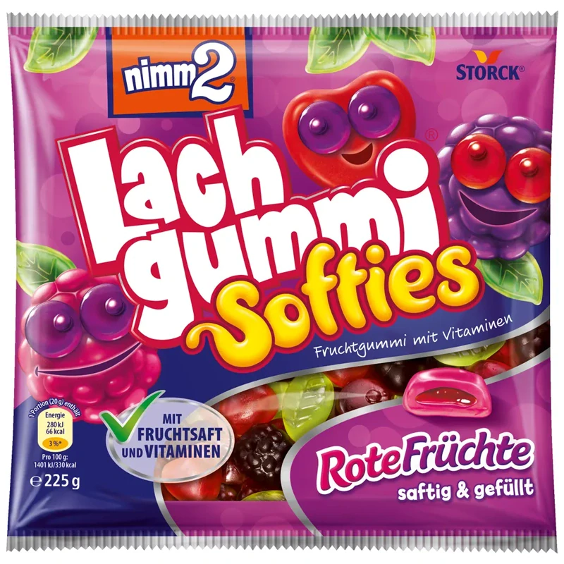 Nimm2 Lachgummi Softies Rote Früchte 225 g