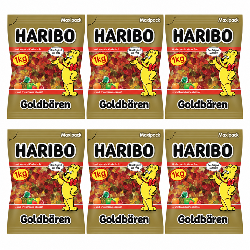 Haribo Goldbären Maxipack 6 kg (6x1 kg)