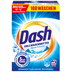Dash Vollwaschmittel Alpen Frische prací prášek 100 PD (5 kg)
